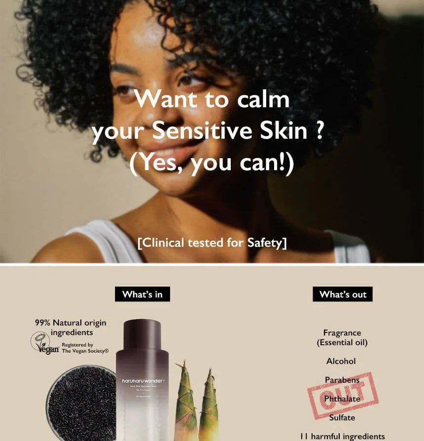 Haruharu Wonder Black Rice Hyaluronic Toner Fragrance Free Jumbo 300Ml