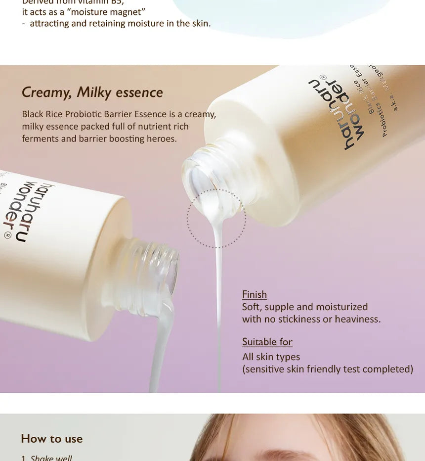 Haruharu Wonder Black Rice Probiotics Barrier Essence 120Ml