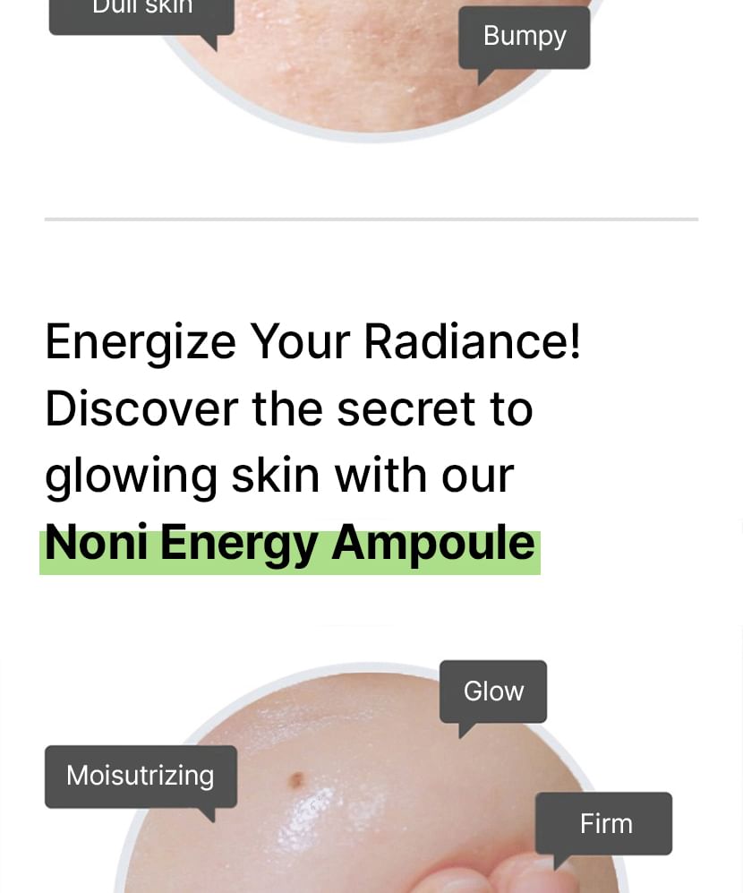 Celimax Noni Ampoule Calming+Radiance For Healthy Skin 30Ml