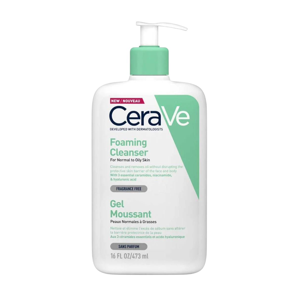 جل منظف رغوي سيرافي للبشرة العادية إلى الدهنية 473 مل 